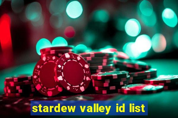 stardew valley id list